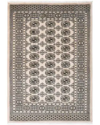 Tapis Boukhara 1910 après — bordures et franges restaurées