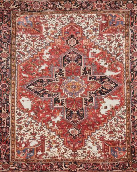 Tapis brûlé avant retissage