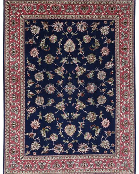 Tapis Tabriz 1890 après — franges reprises