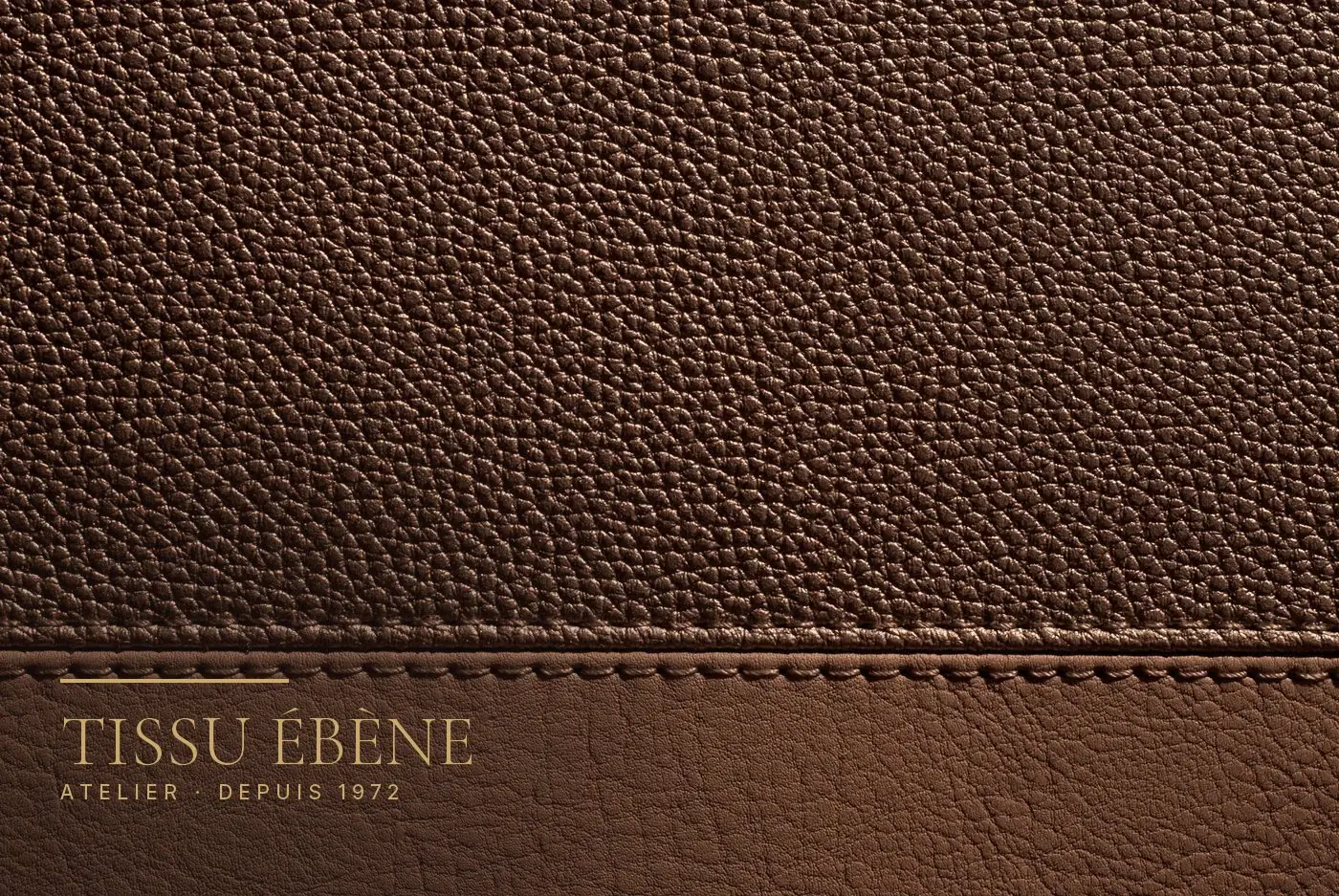 Cuir grainé chocolat