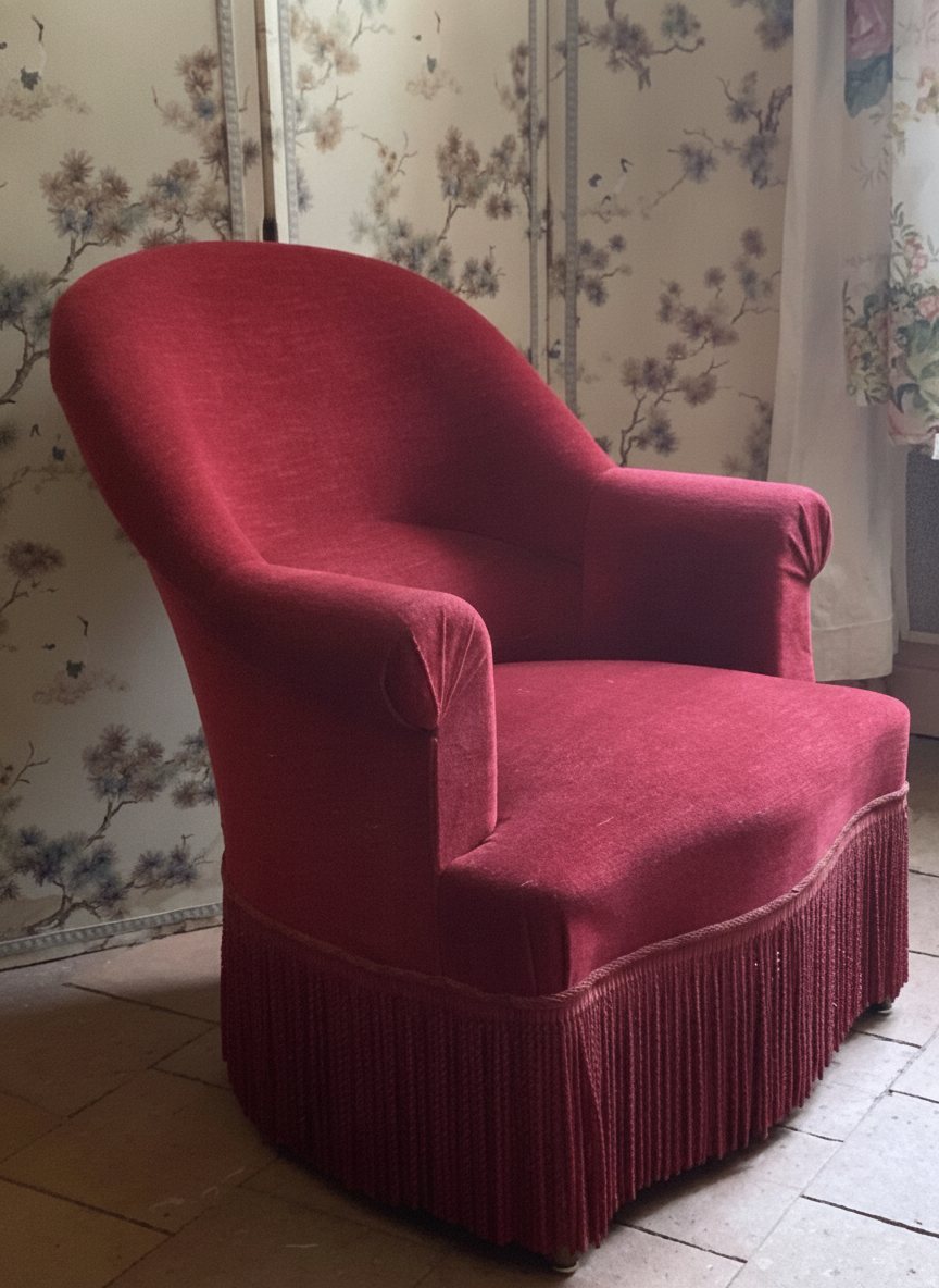 Restauration de fauteuil crapaud