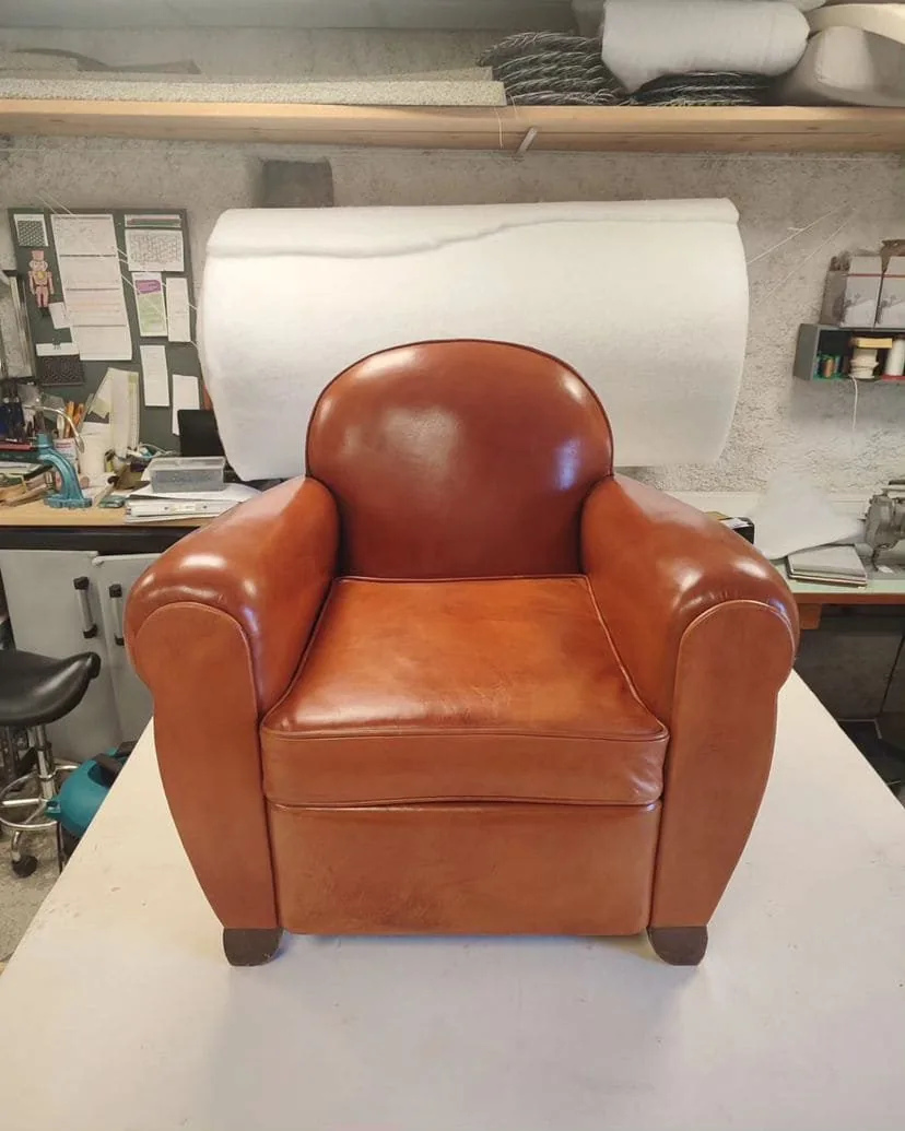 Restauration de fauteuils et canapés en cuir
